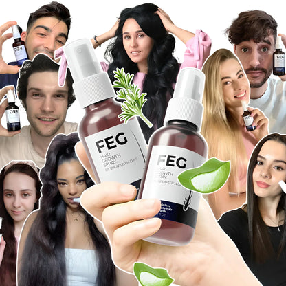 FEG Plus Hair Growth Spray - 100% Original - For Men & Women