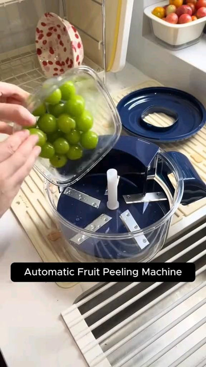 Wireless Portable Fruit Peeling Machine – USB Rechargeable Food-Grade Peeler for Garlic, Grapes & Kitchen Use