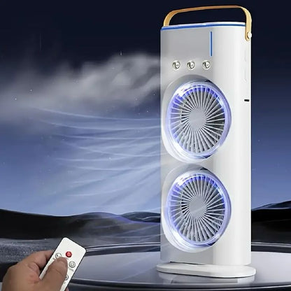 Portable Dual Fan Air Cooler – USB Powered | Quiet & Efficient Cooling
