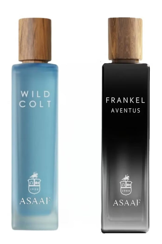 Combo package Asaaf for men Wild Colt 200 ml and Frankel Aventus 200 ml